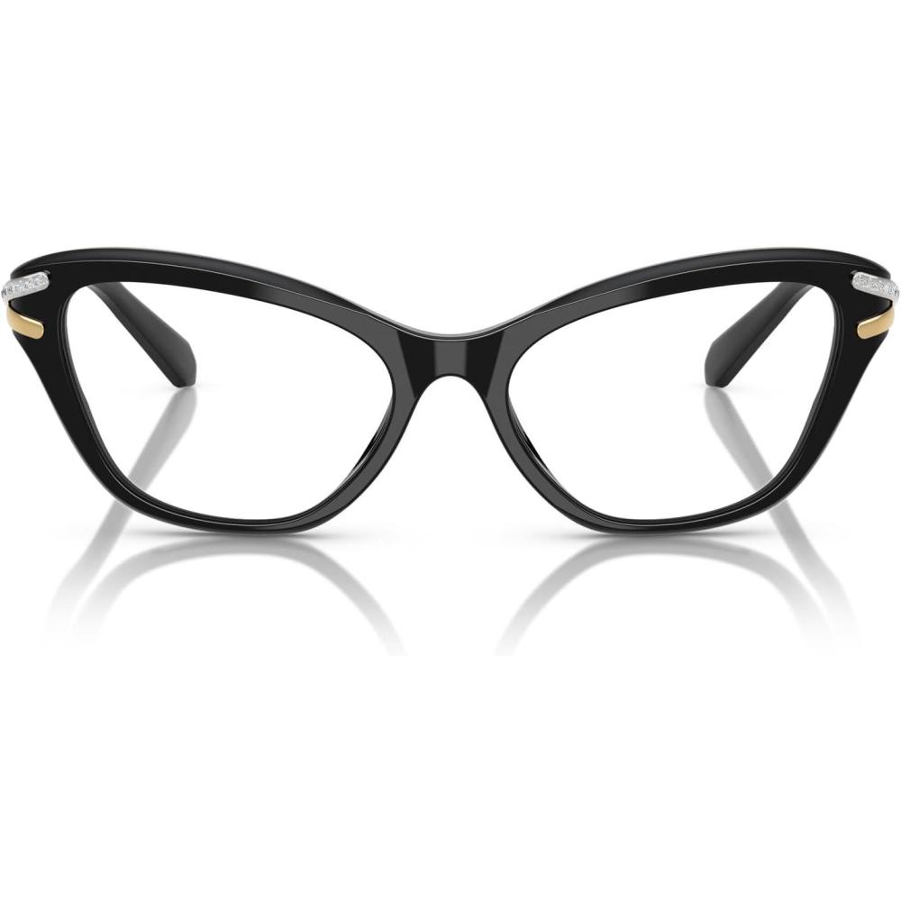 imageSwarovski womens Sk2031 Cat Eye Prescription Eyewear FramesBlackDemo Lens