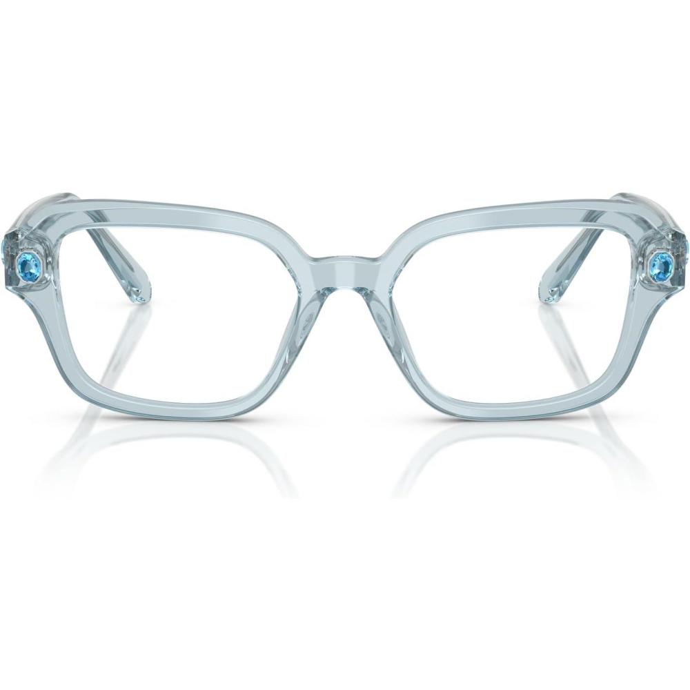imageSwarovski womens Sk2039 Square Prescription Eyewear FramesTransparent Light BlueDemo Lens