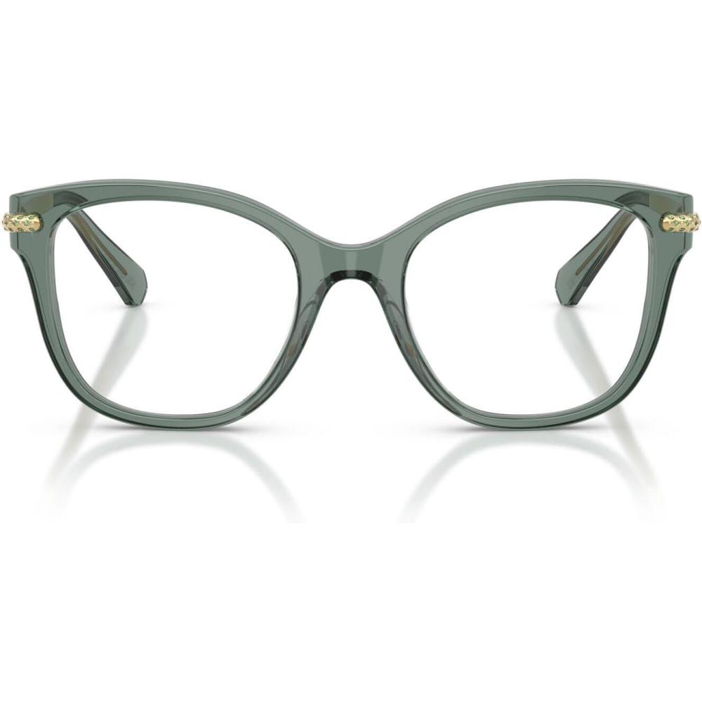 imageSwarovski womens Sk2044 Square Prescription Eyewear FramesTransparent GreenDemo Lens
