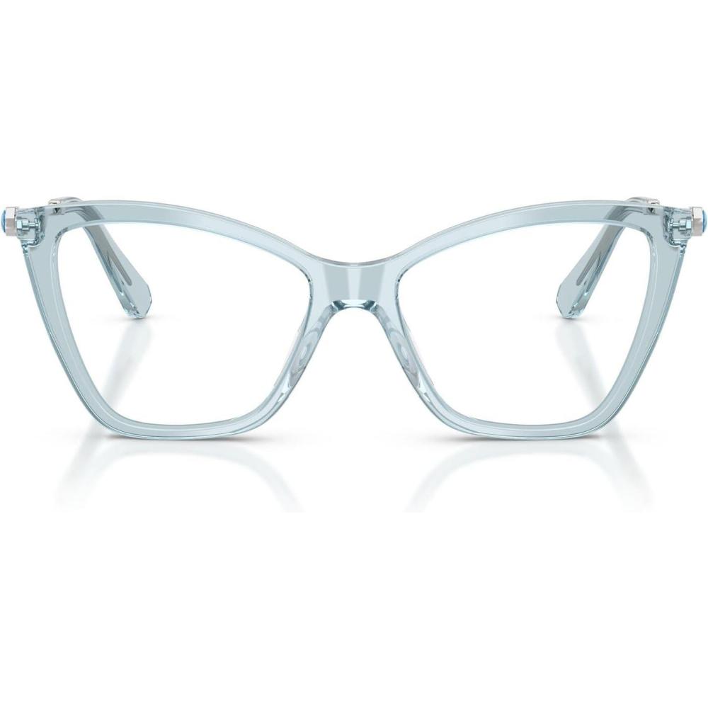 imageSwarovski womens Sk2051 Cat Eye Prescription Eyewear FramesTransparent Light BlueDemo Lens