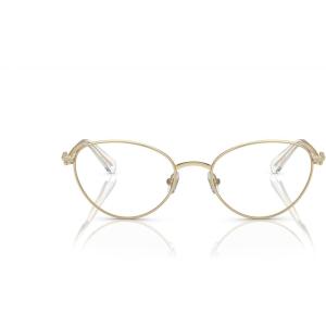Swarovski Women’s Sk1002 Oval Prescription Eyewear Frames(Gold/Demo Lens)