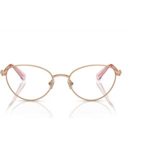 Swarovski Women’s Sk1002 Oval Prescription Eyewear Frames(Rose Gold/Demo Lens)