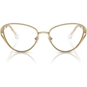 Swarovski Women’s Sk1017 Cat Eye Prescription Eyewear Frames(Gold/Demo Lens)