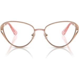 Swarovski Women’s Sk1017 Cat Eye Prescription Eyewear Frames(Rose Gold/Demo Lens)
