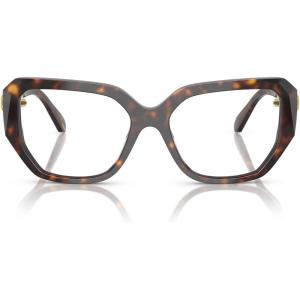 Swarovski Women’s Sk2035 Square Prescription Eyewear Frames(Havana/Demo Lens)