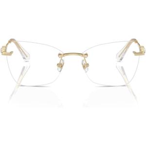 Swarovski womens Sk1014 Butterfly Prescription Eyewear Frames(Pale Gold/Demo Lens)