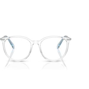 Swarovski womens Sk2009 Round Prescription Eyewear Frames(Transparent/Demo Lens)