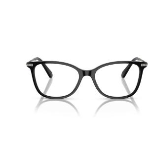 Swarovski womens Sk2010 Square Prescription Eyewear Frames(Black/Gunmetal/Demo Lens)