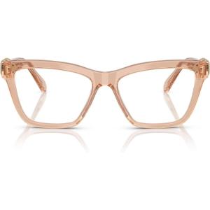 Swarovski womens Sk2021 Square Prescription Eyewear Frames(Transparent Beige/Demo)