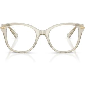 Swarovski womens Sk2044 Square Prescription Eyewear Frames(Transparent Beige/Demo Lens)