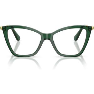 Swarovski womens Sk2051 Cat Eye Prescription Eyewear Frames(Transparent Green/Demo Lens)