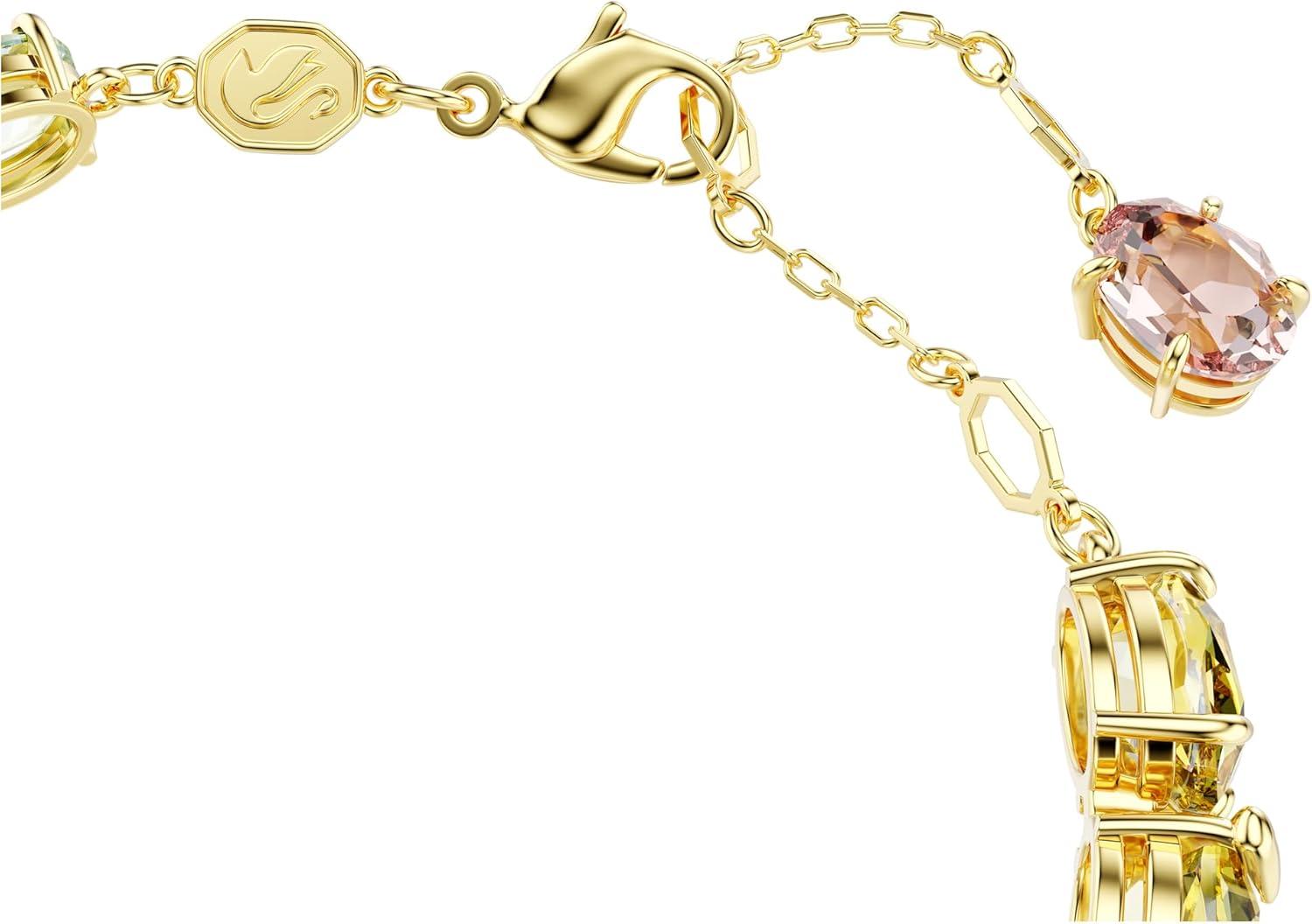 imageSwarovski Gema Tennis bracelet Mixed cuts Multicolored Goldtone finish