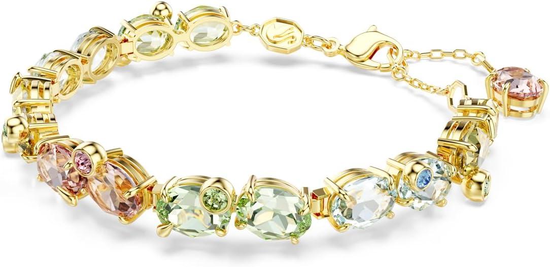 imageSwarovski Gema Tennis bracelet Mixed cuts Multicolored Goldtone finish