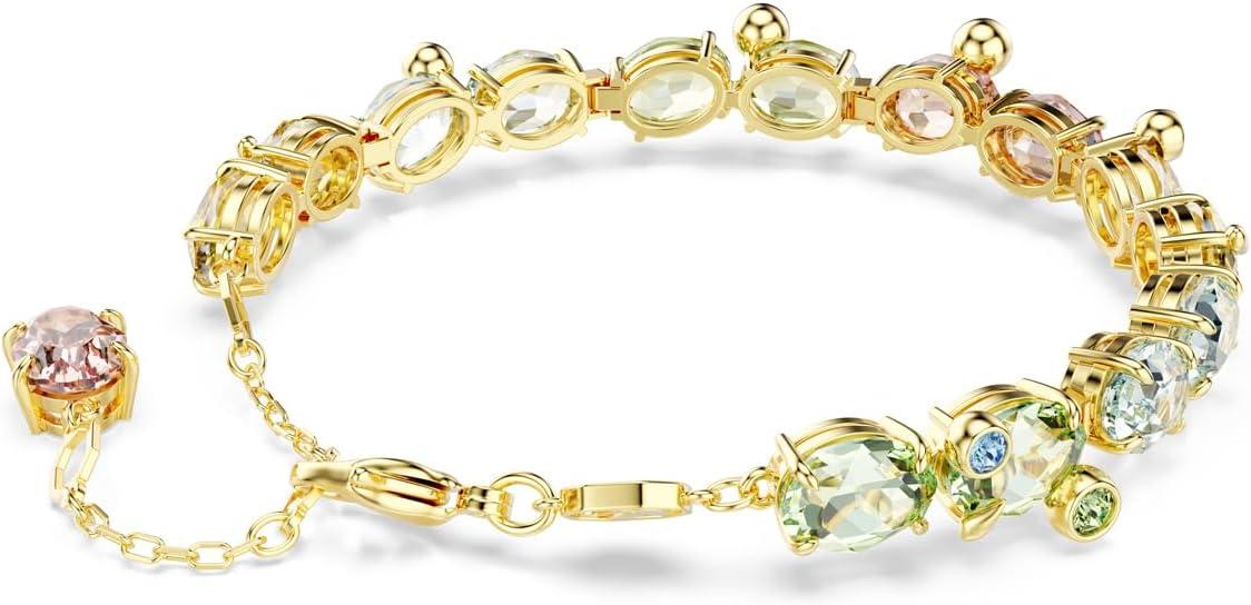 imageSwarovski Gema Tennis bracelet Mixed cuts Multicolored Goldtone finish