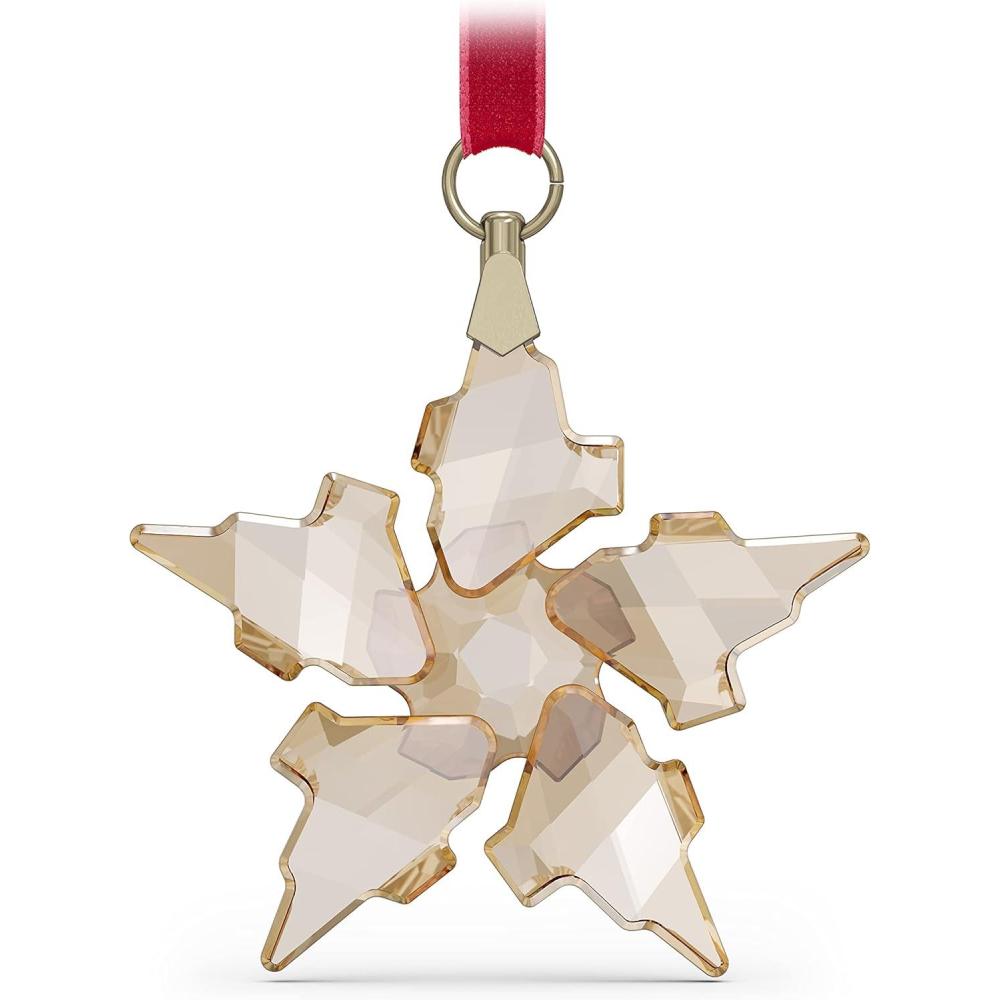 imageSWAROVSKI Christmas Ornament 2021 Annual Edition Festive Small Champagne Crystal