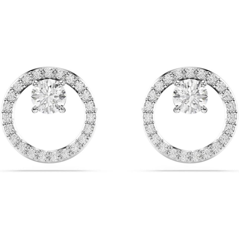 imageSwarovski Constella Crystal Stud Earring Jewelry CollectionRhodium Finish