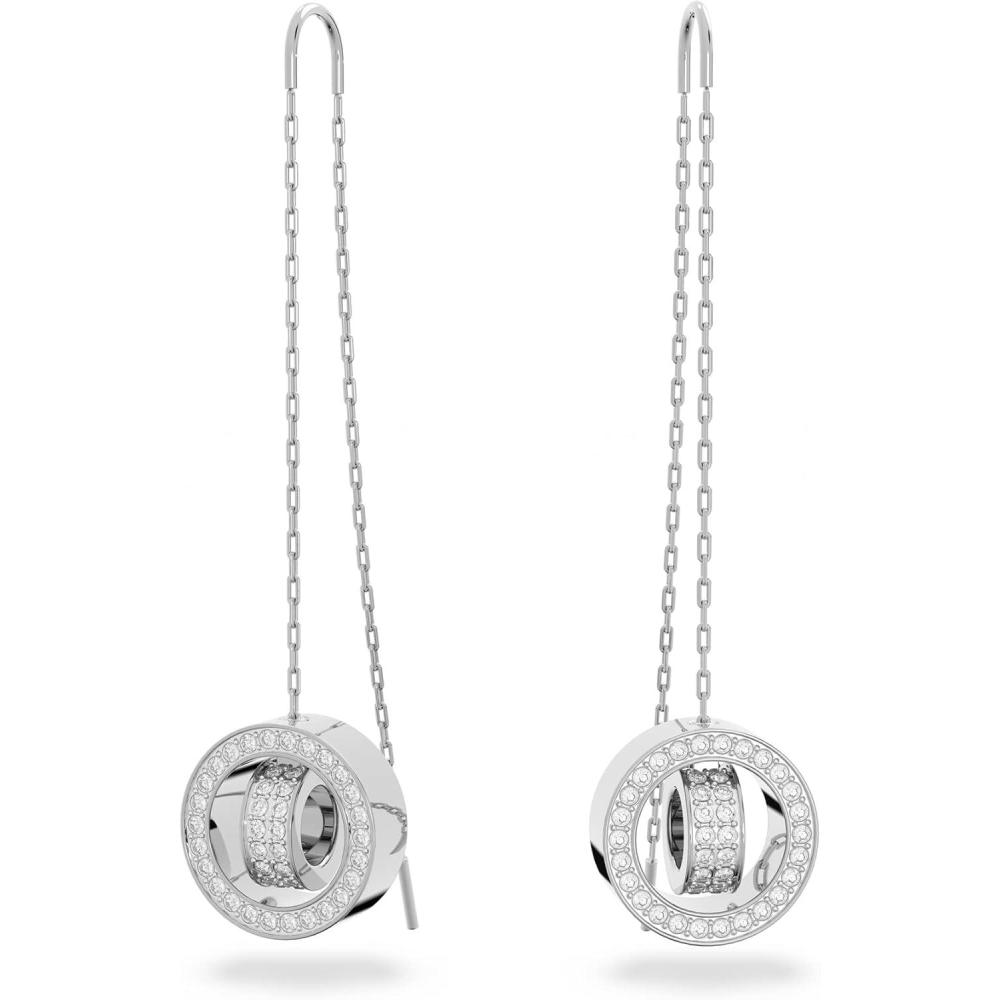 imageSwarovski Hollow Collection Drop EarringsRhodium