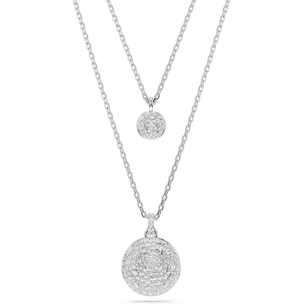 imageSwarovski Meteora Layered Pendant NecklaceSilver