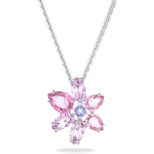 Swarovski Gema Flower Pendant Necklace Collection(Pink)