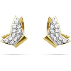 Swarovski Lilia Stud Earrings, Butterfly, Gold Tone Finish