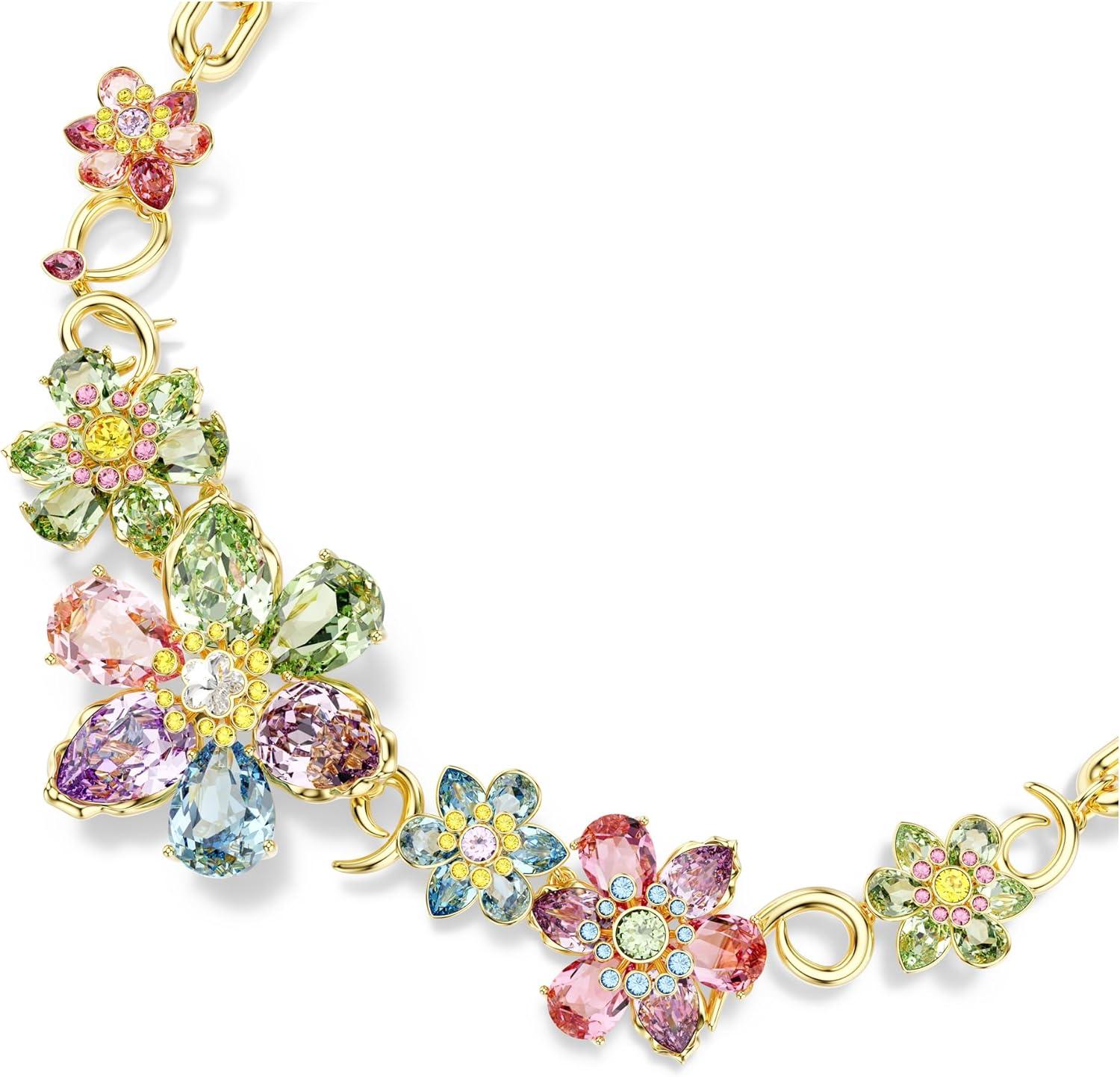 imageSwarovski Idyllia Necklace Mixed cuts Flower Multicolored GoldTone Finish