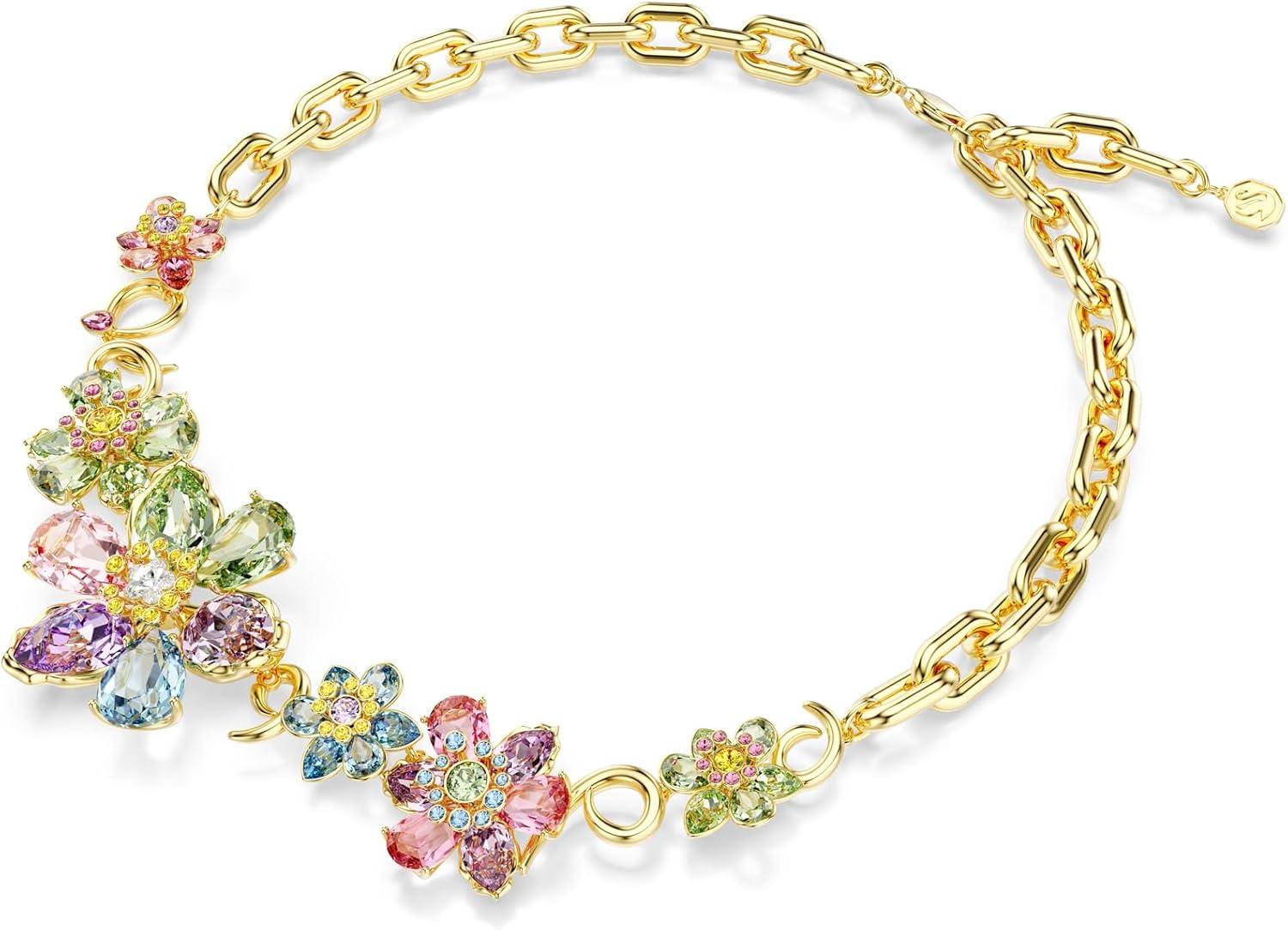 imageSwarovski Idyllia Necklace Mixed cuts Flower Multicolored GoldTone Finish