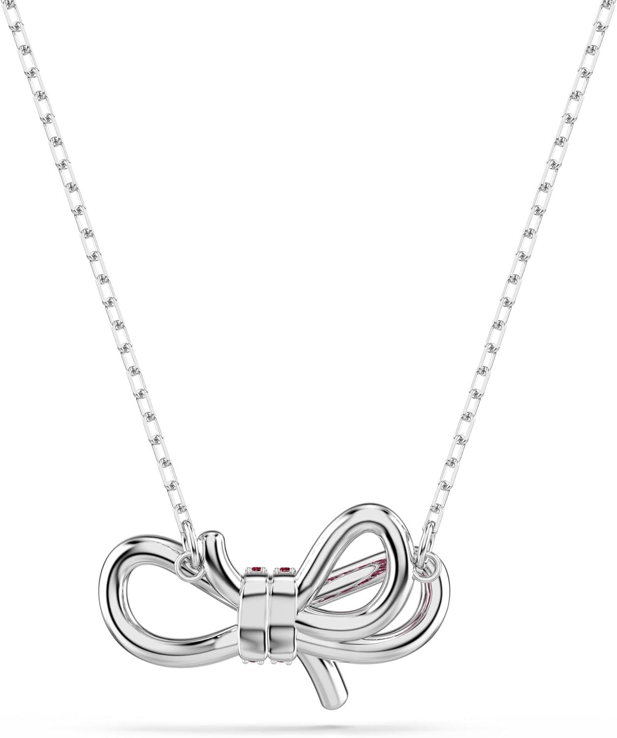 imageSwarovski Lifelong Bow pendant Bow Pink Rhodium Finish