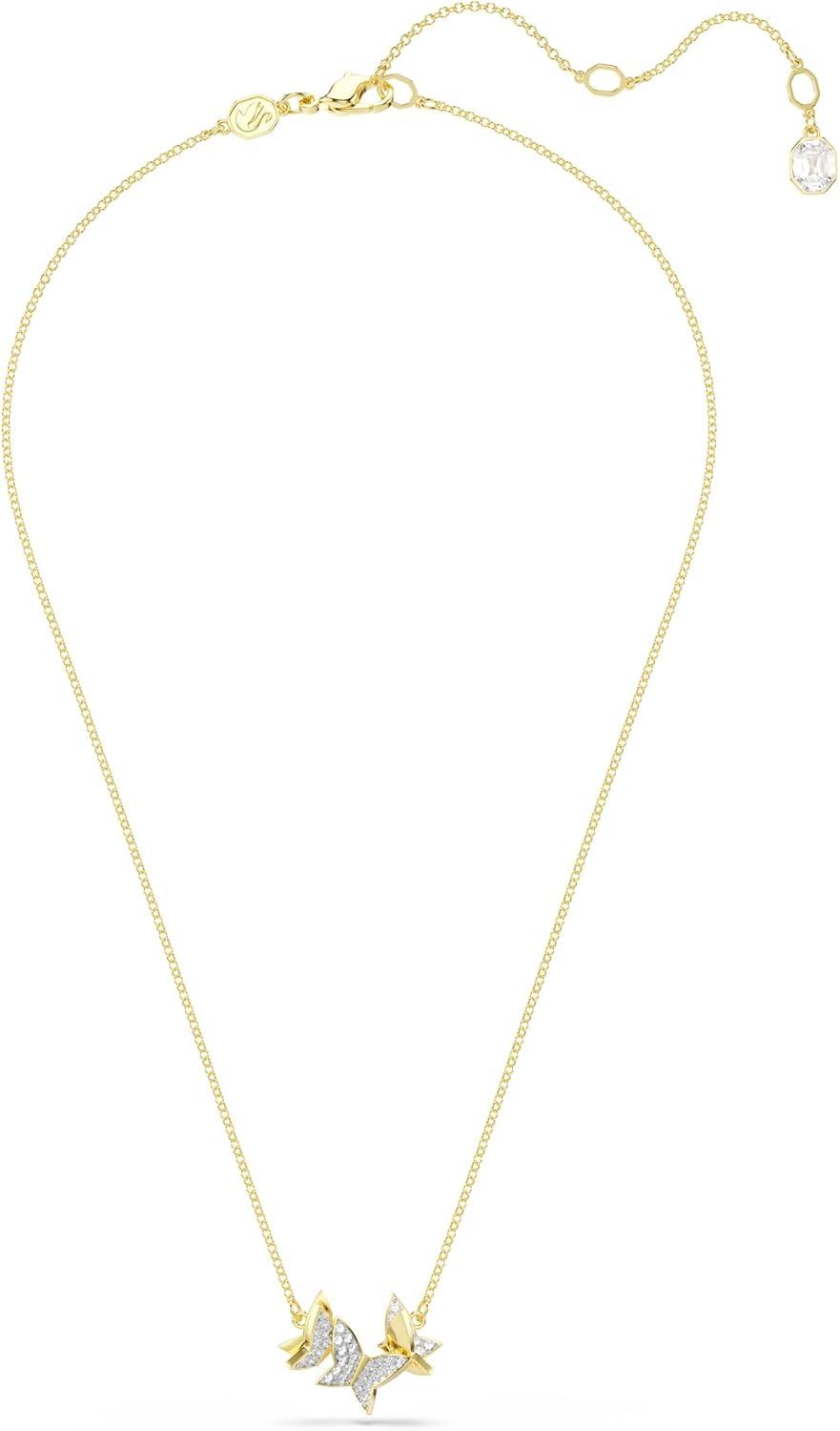 imageSwarovski Lilia necklace Butterfly Clear Gold Tone Finish