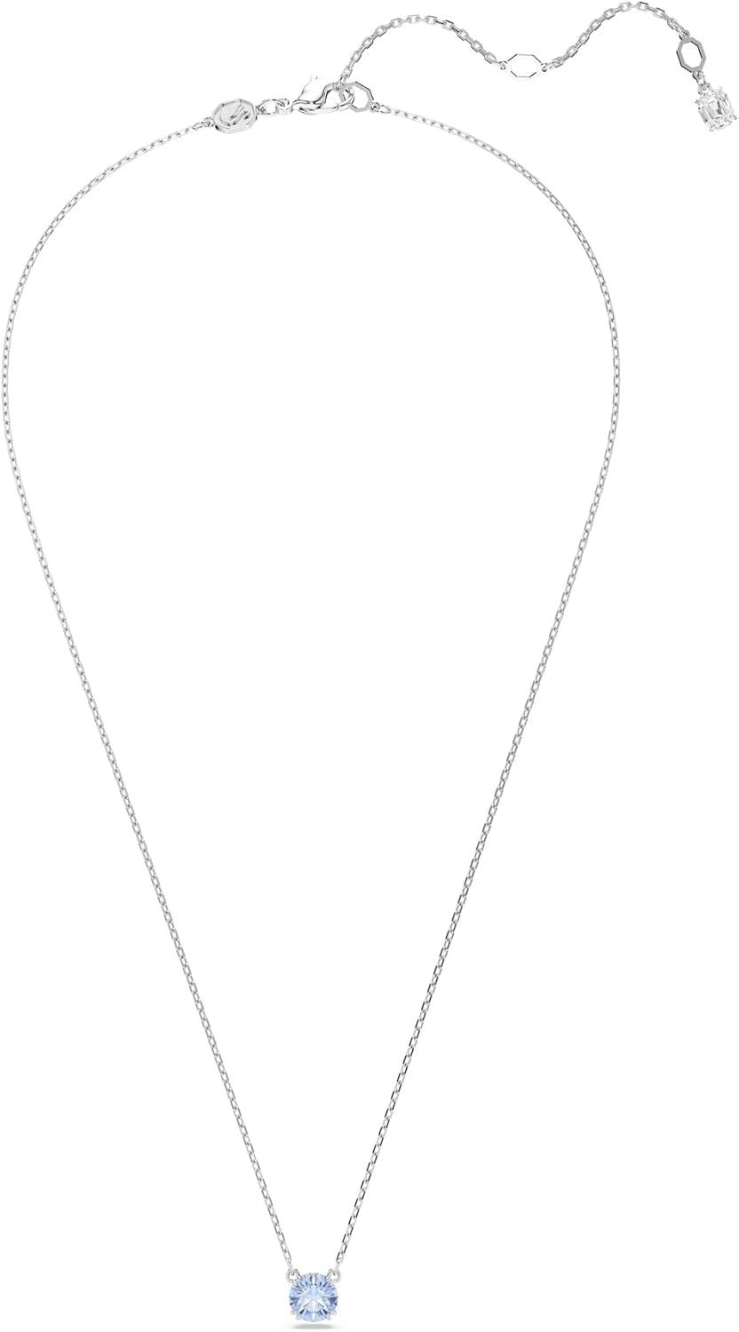 imageSwarovski Stilla Pendant Round Cut Blue Rhodium Finished