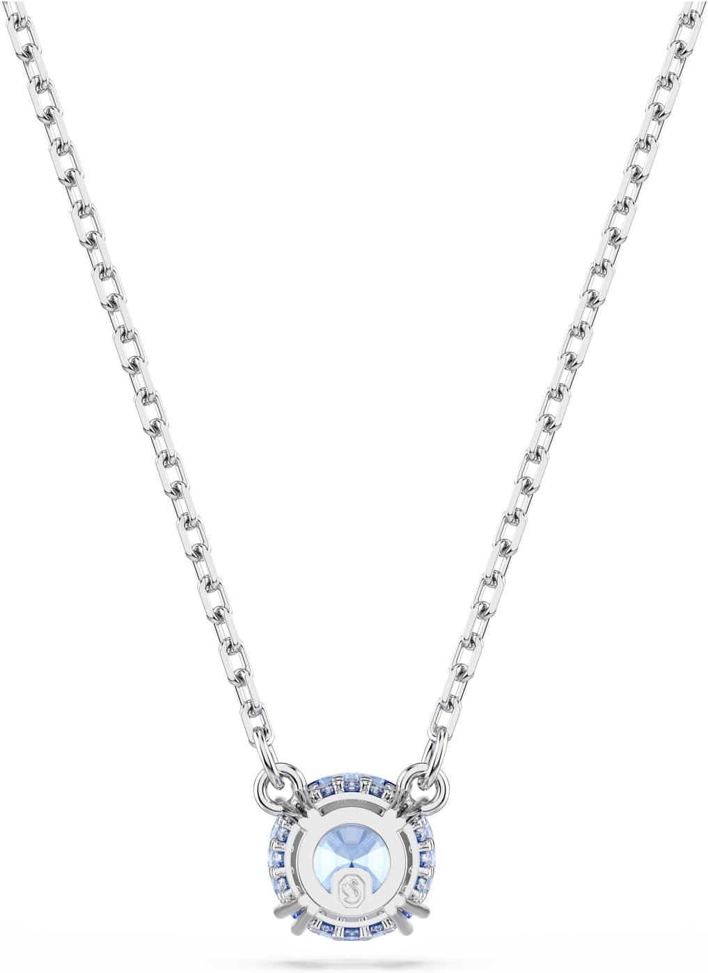 imageSwarovski Stilla Pendant Round Cut Blue Rhodium Finished