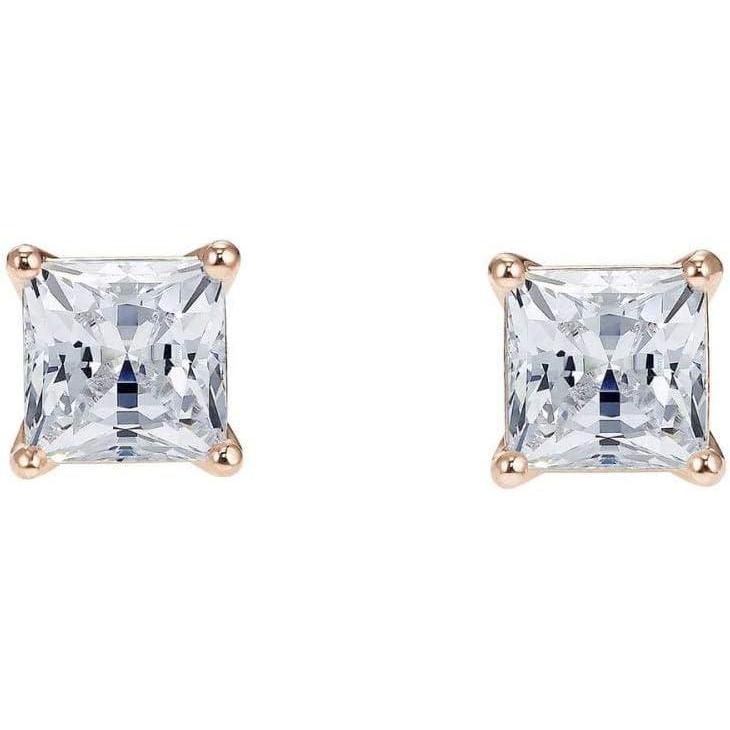 imageSwarovski Attract Earrings Jewelry Collection Clear CrystalsSquare RoseGold Finish
