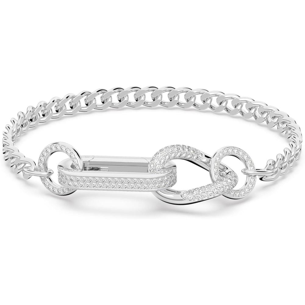 imageSwarovski Dextera Bracelet with White Crystal Pav on a Rhodium Plated SettingMedium