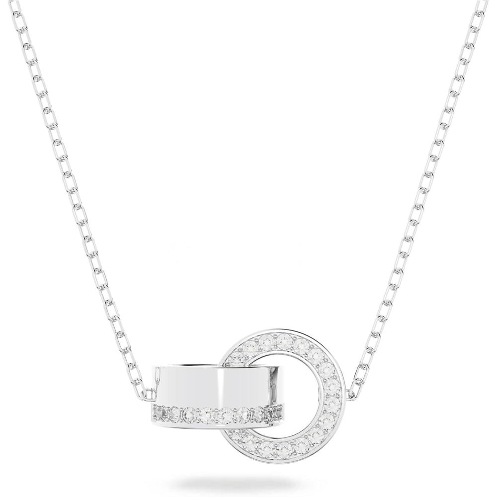 imageSwarovski Hollow Collection Interloocking Loop Pendant NecklaceRhodium