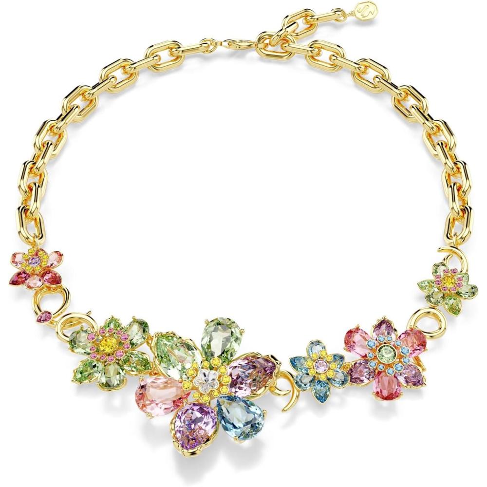 imageSwarovski Idyllia Necklace Mixed cuts Flower Multicolored GoldTone Finish