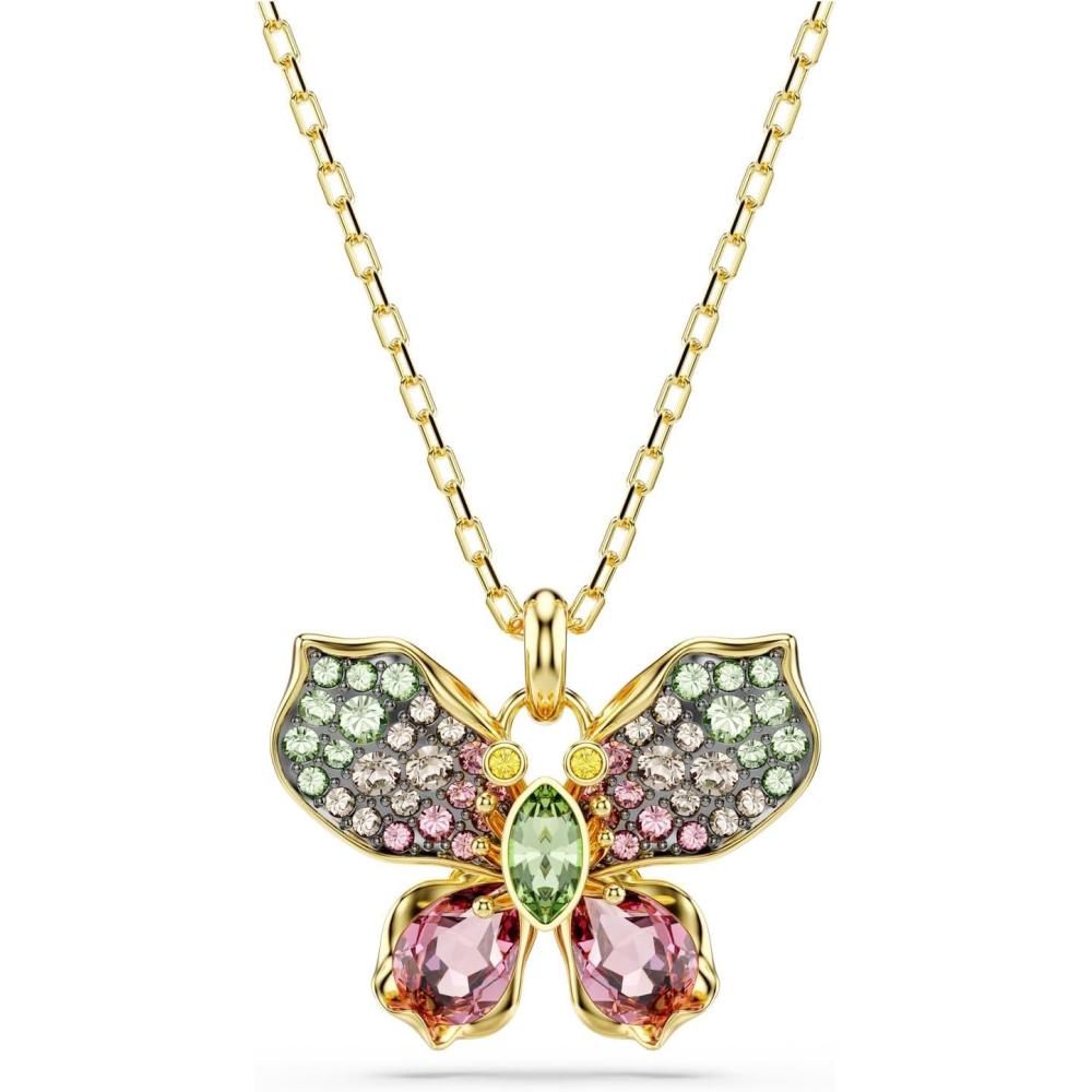 imageSwarovski Idyllia Pendant Mixed cuts Pav Butterfly Multicolored Mixed Metal Finish