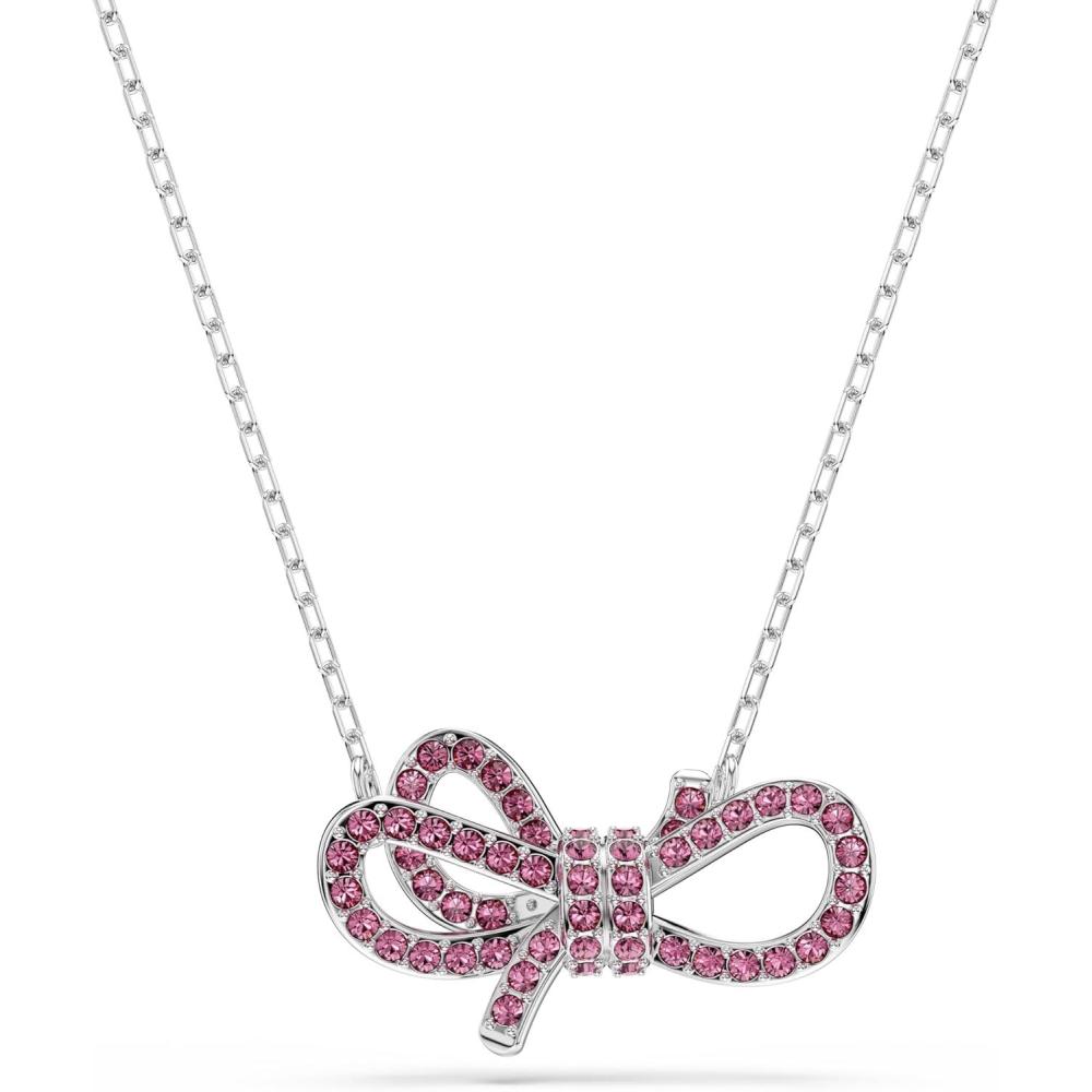 imageSwarovski Lifelong Bow pendant Bow Pink Rhodium Finish