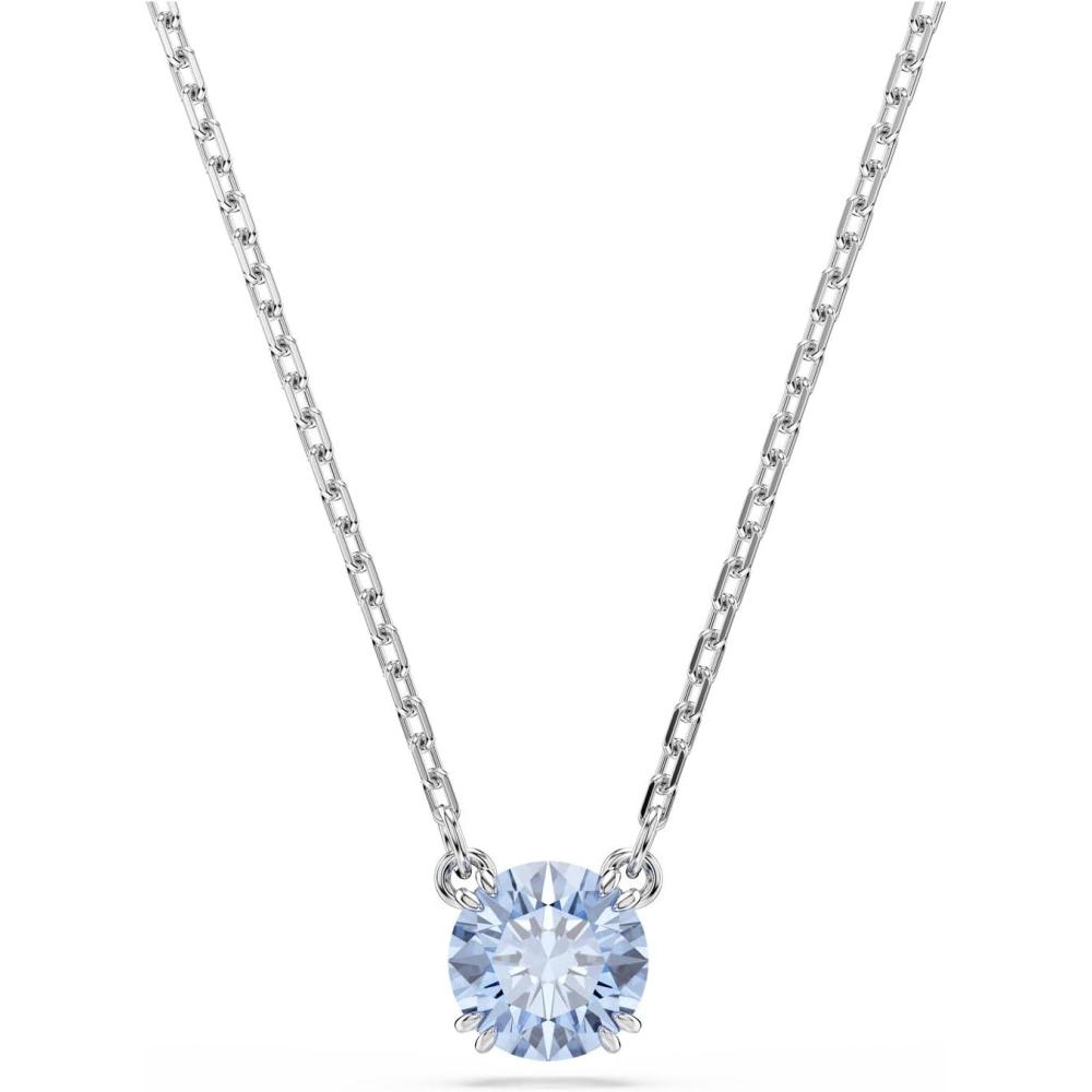 imageSwarovski Stilla Pendant Round Cut Blue Rhodium Finished