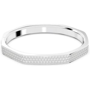 SWAROVSKI Dextera Bangle, Octagon shape, Pavé(Rhodium Finish)