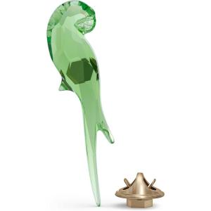 SWAROVSKI Juggle Beats Parrot Ornament, Blue and Green Crystals(ParRot Magnet – Small)