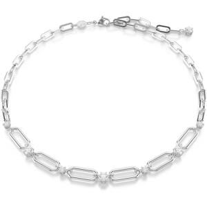 Swarovski Constella Jewelry Collection, Coordinating Necklace and Bracelet, Crystal & Chain Design, Rhodium Finish(Necklace)