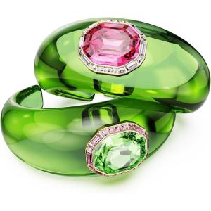 Swarovski Dulcis set, Octagon cut, Pavé, Multicolored, Gold-tone finish