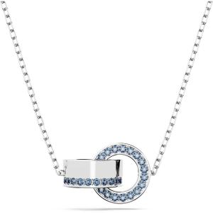 Swarovski Hollow Collection Interloocking Loop Pendant Necklace(Blue)