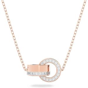 Swarovski Hollow Collection Interloocking Loop Pendant Necklace(Rose Gold)