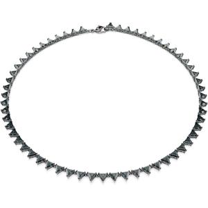 Swarovski Matrix Crystal Necklace Collection, Pink, Yellow, and Clear Crystals(Gray Crystals with Ruthenium Finish)