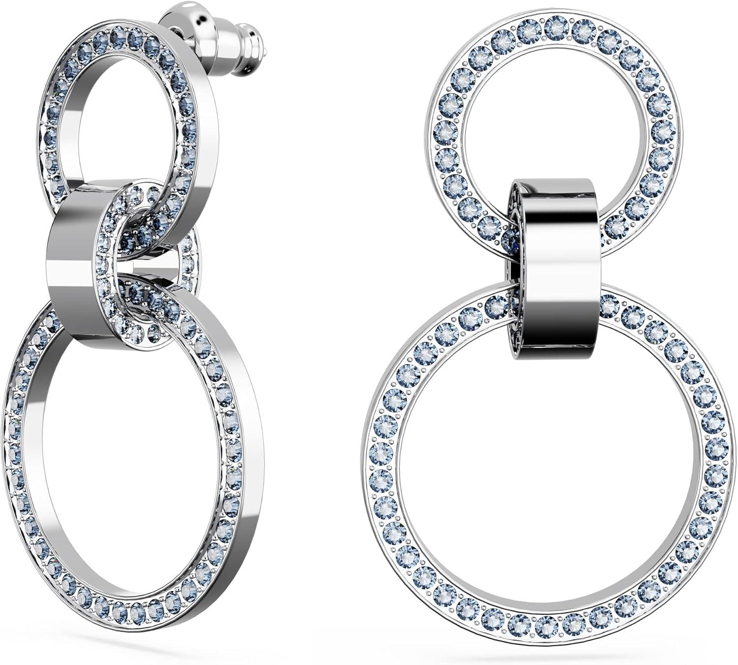 imageSwarovski Hollow Collection Hoop EarringsBlue