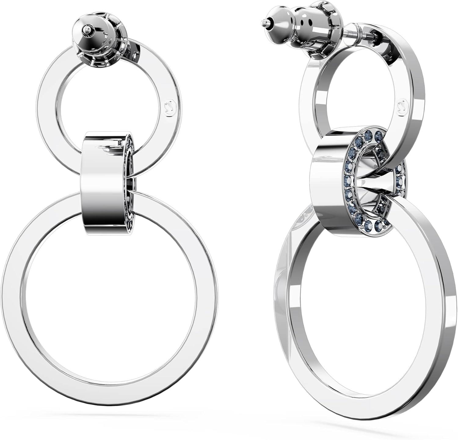 imageSwarovski Hollow Collection Hoop EarringsBlue