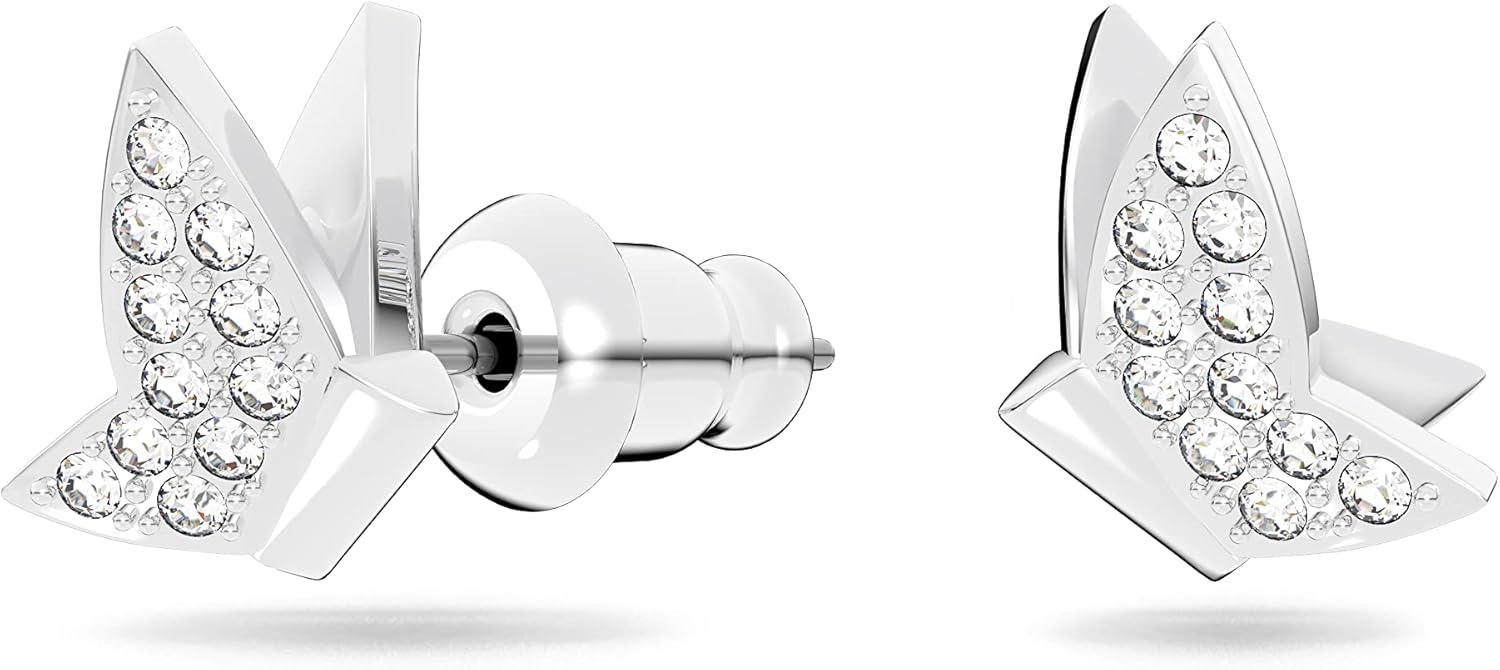 imageSwarovski Lilia Butterfly Earrings Necklace Bracelet Crystal Jewelry Collection Rhodium Tone amp Rose Gold Tone FinishStud Earrings