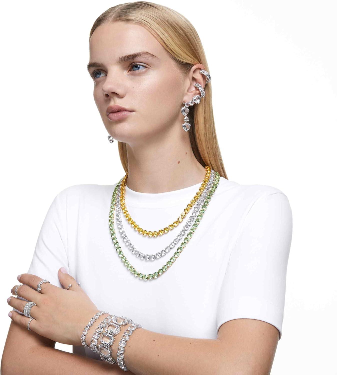 imageSwarovski Matrix Vittore Ring Round Cut Clear Crystals Rhodium FinishEU 50 US 475