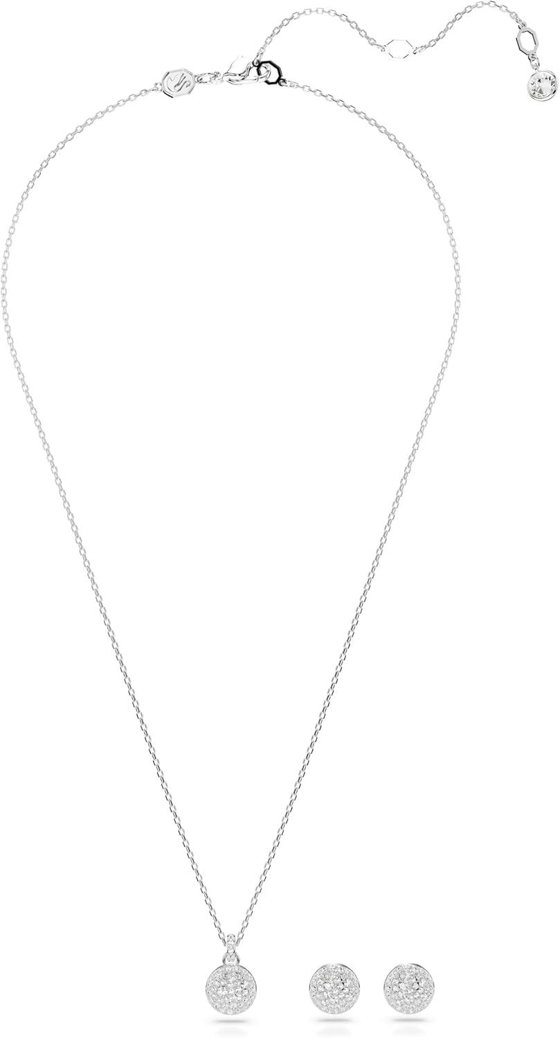 imageSwarovski Meteora Necklace and Earrings Jewelry SetSilver