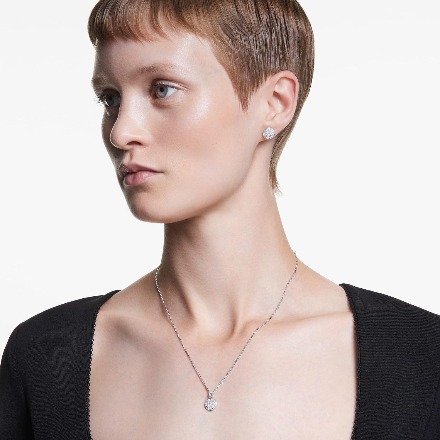 imageSwarovski Meteora Necklace and Earrings Jewelry SetSilver